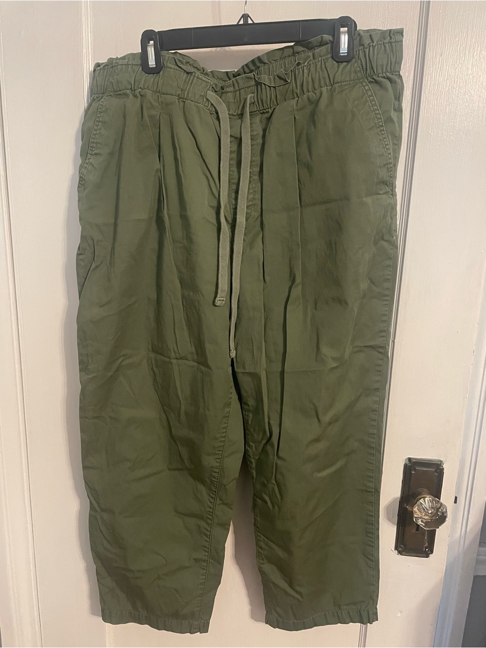 LOFT Olive Green Drawstring  Pants